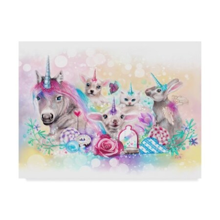 Sheena Pike Art And Illustration 'Want To Be Unicorns' Canvas Art,35x47